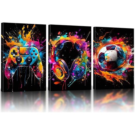 3 Pièces de Décoration Murale Gaming (1/5)