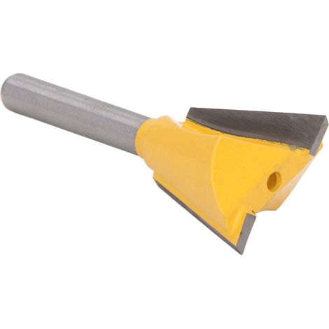 Fraise à queue d'aronde en acier tungstène 1/4" pour bois, idéale pour fraisage et ajustement précis (1/5)