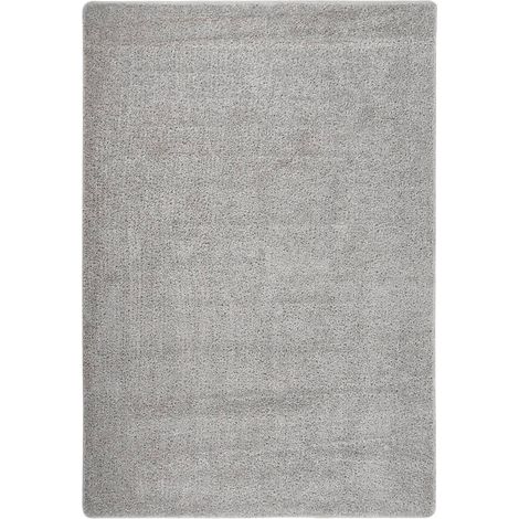 FIMEI Tapis shaggy antidérapant Gris clair 120x170 cm (1/5)