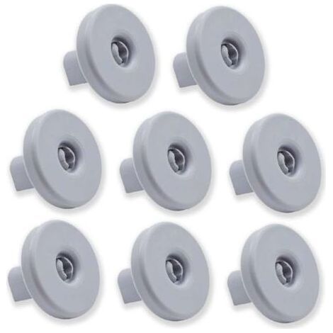 Lot de 8 roulettes pour panier inférieur pour lave-vaisselle Compatible avec Zanussi, Rex, Electrolux, AEG et modèles (1/5)
