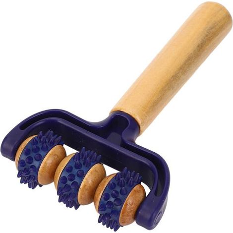 Rouleau de massage portatif - FAFEICY - Bois - Ergonomique - Léger - Relaxation musculaire (1/3)