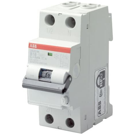 FI-Schutzschalter Ds201l 1p+n – Kurve C – 4,5/6 Ka – Typ AC – 20A 30mA – Abb
