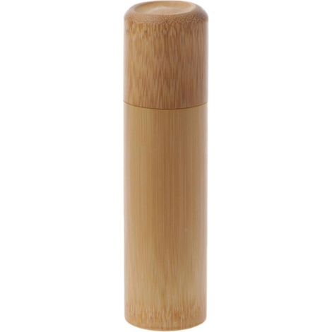 Boîte à thé tubulaire en bambou, petit récipient hermétique pour épices, avec couvercle, 4 tailles (12 cm). (1/2)
