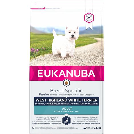 Alimento seco para perros EUKANUBA Adult West White Terrier, bolsa de 25 kg (1/2)