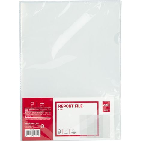 DELI B.10 dossieres uñeros PP 180 micras transparente A4