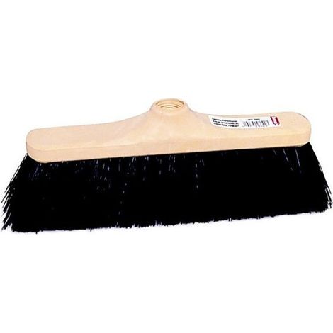 Scopa dritta in PVC per pavimenti con cemento, 2,9 cm - supporto effetto quercia