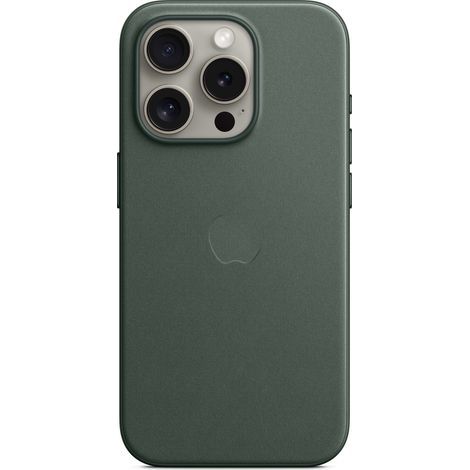 Coque Pour iPhone 15 Pro - Tissu Microfibre Twill - Magnétique Pour Recharge Sans Fil - 6.1 Pouces - Élégante Et Écologique - 1 Pièce