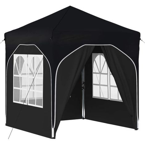 Tente de réception portable 192 x 192 x 245 cm gris anthracite (1/5)