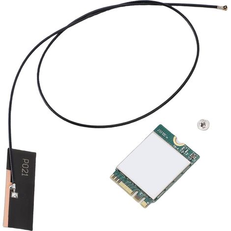 Carte sans Fil WiFi 6, Carte Réseau BT 5.2 avec Double Bande 2,4 GHz 5GHz 900Mbps Mu Mimo, pour 10 11 M.2 NgFF (1/5)