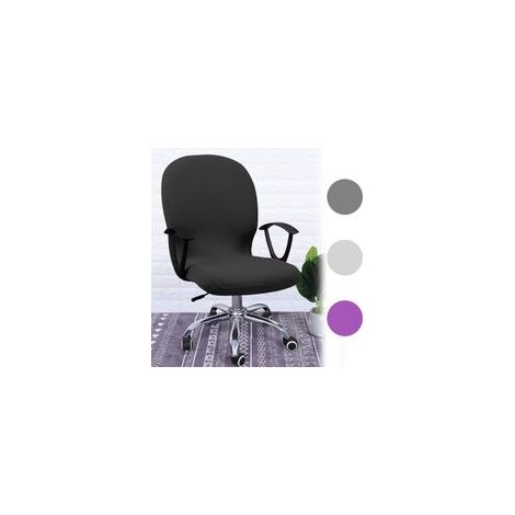Housses de siège extensibles pour chaises - Protections amovibles et lavables pour chaises de bureau, adaptées aux chaises de bureau, de direction et pivotantes (1/5)