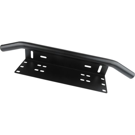Barre de support pour éclairage de plaque d'immatriculation en alliage d'aluminium noir 60x12x9cm pour feux de travail et de route de véhicules tout-terrain (1/5)