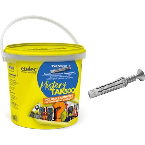 Etelec Kit de bouchons en nylon avec vis 500pcs + gratuit TAK500