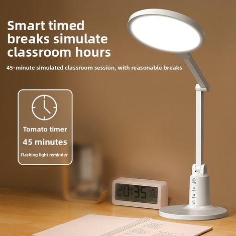 LED Lampe Rund Faltbar Wiederaufladbar Timer Hohe Farbwiedergabe Studium Wohnheim (1/5)