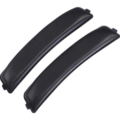 Housse Souple pour Arceau De Casque, Coussinet De Rechange, Protection Mousse pour Arceau De Casque, 2 Pièces, Compatible G633 G933, Noir, Cuir Imitation Et Éponge (1/5)