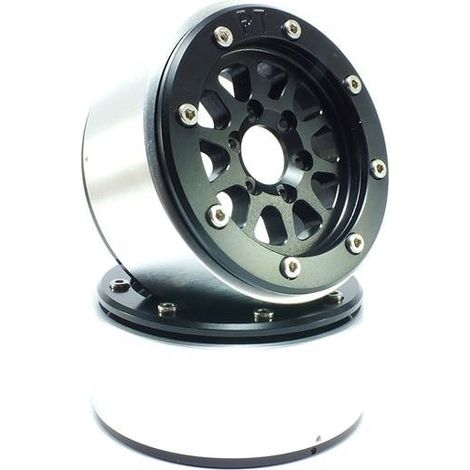 Beadlock Wheels PT-Gear Black/Black 1.9