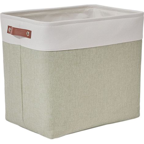 Boîte de rangement en lin de couleur unie - panier de rangement pour vêtements sales