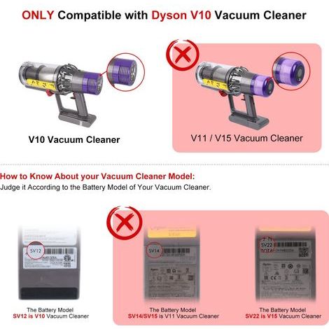 Convient pour - Pièce de rechange pour l'interrupteur de déclenchement des aspirateurs Dyson V10 SV12  pièce remplaçable pour le bouton marche/arrêt. (1/5)