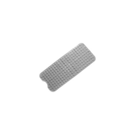 Tappetino doccia extra lungo antiscivolo 40 x 100 cm con ventosa e foro di drenaggio, grigio - Crezuo