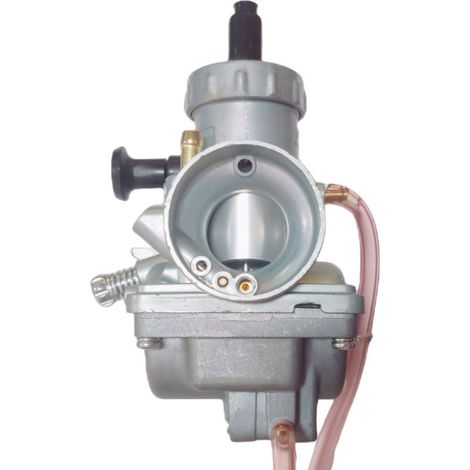 Le carburateur VM24 est compatible avec les modèles Yamaha DT125, DT175, RT100 et TTR125. Conçu pour une utilisation tout-terrain, il améliore les performances en altitude. (1/3)