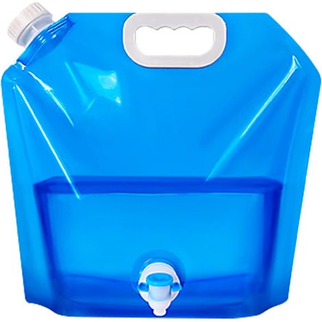 Lot de 4 - Bidons d'Eau Pliables De 10 L Avec Robinet - Jerrican d'Eau Flexible Portable Pour Eau Potable - Sac À Eau Pliable Pour l'Extérieur (1/5)