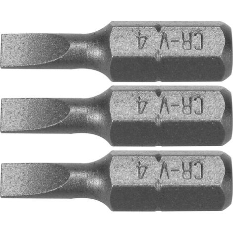 Präzisions-Bits 4 mm 1/4" x 25 mm, 3-teilig