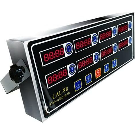 Commercial Kitchen Timer 220V 8 Channel Fried Chicken Burger Shop Timing Tool (1/5)