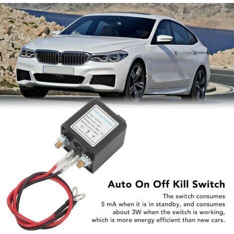 Fernabschaltschalter für die Batterie, 12V DC Kfz-Abschaltschalter, Diebstahlsicherung, Hauptleistungsschalter mit ferngesteuertem Kupferanschluss für Kfz (12V200A) (1/4)