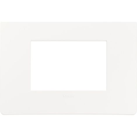 Placca in tecnopolimero 3 moduli Bianco Matt Vimar Plana Up 14653U.11