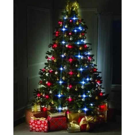 Guirlande Lumineuse Sapin de Noël, Multicolore Guirlande LED Electrique Tree Dazzler, Decoration Noël (48 Boules) (1/3)