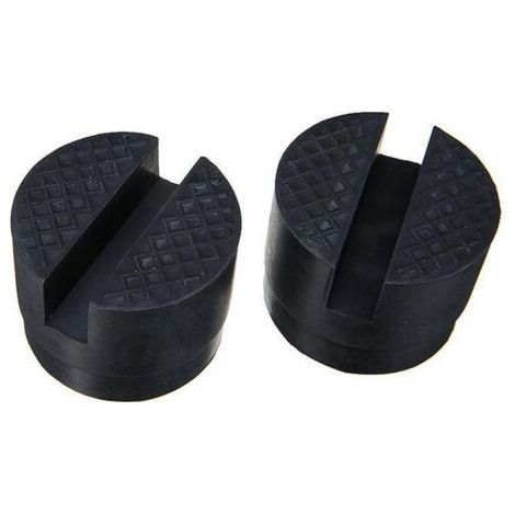 (Noir, 2 pièces) Coussinets en caoutchouc pour cric hydraulique de voiture, protection solide du dessous de caisse lors du levage de la voiture, diamètre de 48 mm