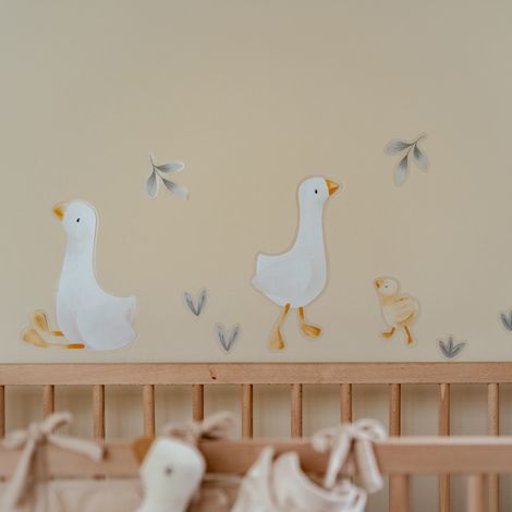 Stickers muraux Petite oie 3 x 30 x 21cm Blanc, ocre, vert (1/5)