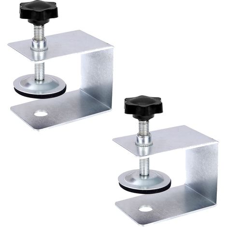 Lot de 2 Pinces de tiroir en Acier Inoxydable pour Le Travail du Bois et Le Bricolage, Serre-Joints en C Robustes Outils (1/5)