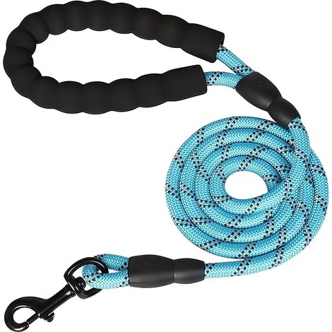 Harnais et laisse en nylon pour chien, adaptés aux chiens de taille moyenne, pour le dressage des animaux de compagnie, la sécurité de la course et l'alpinisme, 1,5 m x 1,2 cm (1/5)