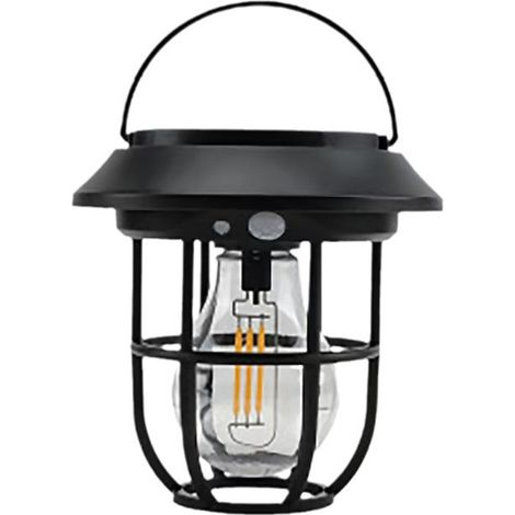 Lampe solaire de jardin rétro – IP55 étanche, à enfoncer dans le sol – Design vintage, allumage automatique – Idéale pour allée, terrasse et massif (1/5)