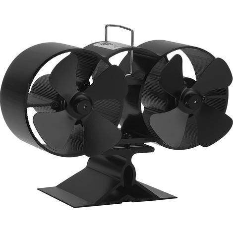 Randaco Stromloser Kaminofen Ventilator Sonstiges Kaminzubehör Wärmebetriebener Gebläse mit Thermometer (1/5)