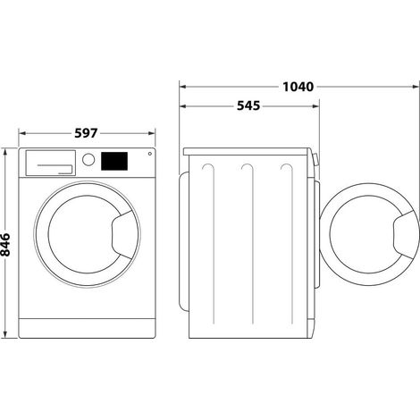 Secadora Hotpoint HPTS74DBSIT 7 kg blanco bomba de calor (1/2)