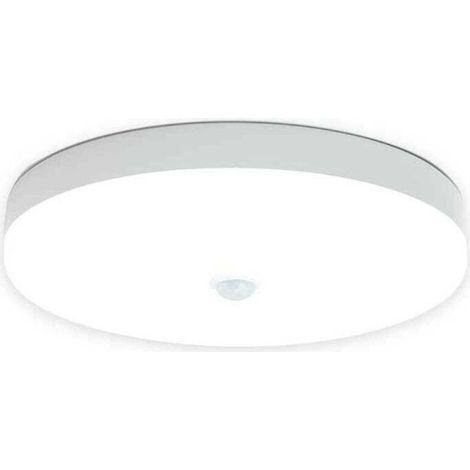 Plafonnier LED avec Détecteur de Mouvement, Lampe 9W IP56, Idéale pour Intérieur et Extérieur (Salle de Bain, Garage) (1/4)