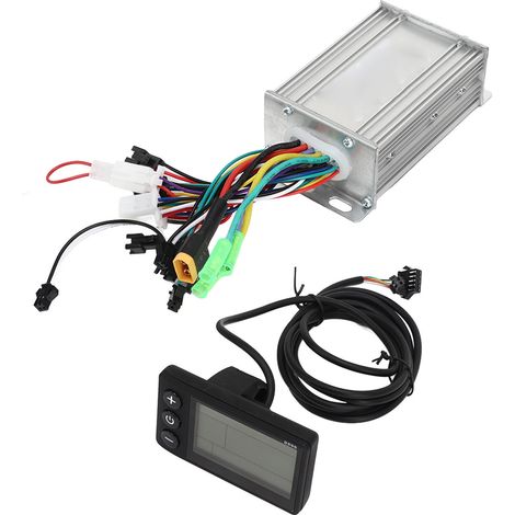Kit de contrôle moteur sans balais avec écran LCD, bonne dissipation thermique, contrôleur électrique pour trottinette et vélo électrique (1/5)