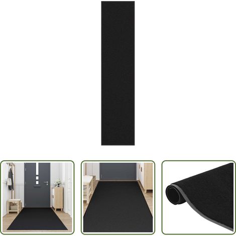 vidaXL Paillasson en polypropylène - Paillasson noir 115x500 cm (1/5)