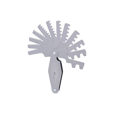 Calibrador de roscas trapezoidal de acero  para roscas de 30° 