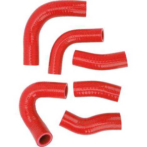 Kit de durites de liquide de refroidissement en silicone résistant à la chaleur et étanche pour radiateur Magna VF1100C VF1000C V65 (rouge) (1/5)
