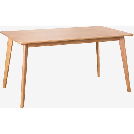 Mesa de comedor rectangular en MDF y madera de caucho Kerhen SKLUM         150 x 90 cm (1/5)