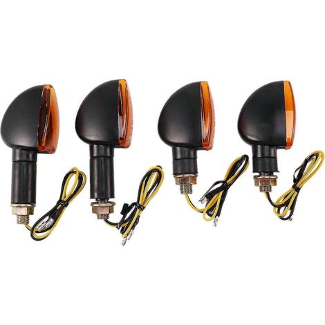 Indicatore di direzione universale da 12V per moto, anteriore e posteriore, alogeno. (1/4)