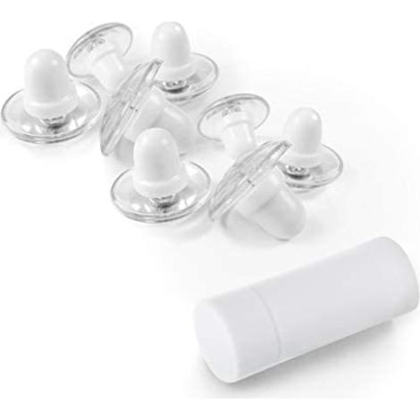 Clips magnétiques transparents pour couette avec clé magnétique pour un retrait facile. Lot de 16 attaches de couette qui sont verrouillables en toute sécurité et peuvent supporter jusqu'à (1/5)