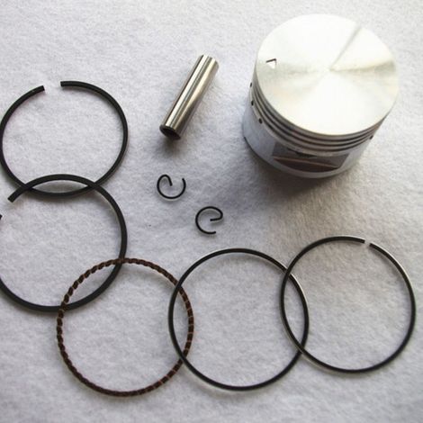 Kit piston G100 152F Ensemble piston 52 MM, comprenant segments de piston, réparation de compression, convient aux moteurs Honda G100/152F. (1/2)