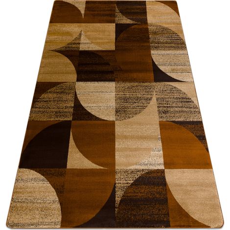 Teppich ROYAL H387 Geometrisch- braun / Senf beige brown 150x230 cm