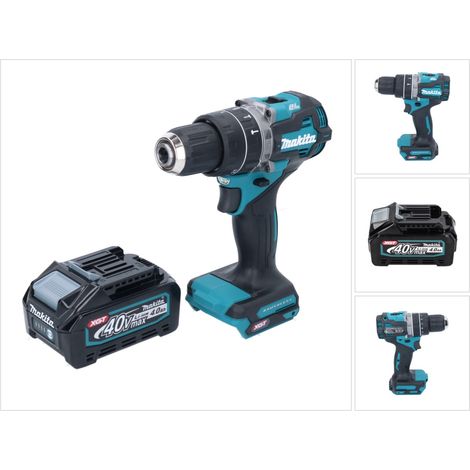 Taladro atornillador a batería Makita HP 002 GM1, 40 V, 64 Nm, sin escobillas + 1 batería de 4,0 Ah - sin cargador (1/5)