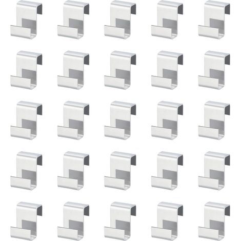 100 Pieces Z-Clamps, Stainless Steel Greenhouse Accessories, Weatherproof Greenhouse Clips for Securing Aluminum Greenhouse Panels (1/5)
