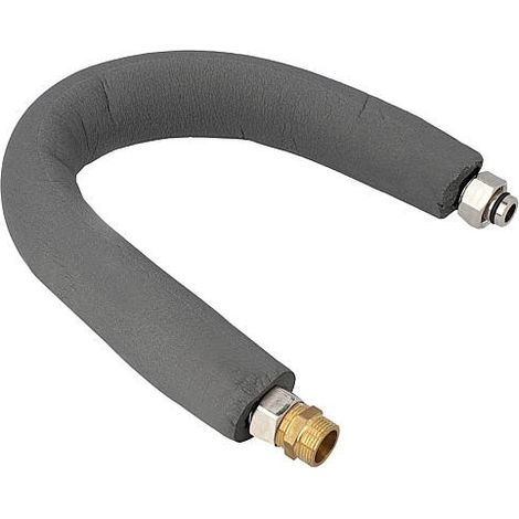 Tuyau d'arrivee-baignoire DN15 DN20 3/4" ecrou L : 600mm (1/3)