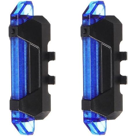 2 Unités Feu arrière vélo,USB rechargeable,5 LED,4 modes éclairage,étanche,tube selle 12-32mm,cyclisme (1/3)
